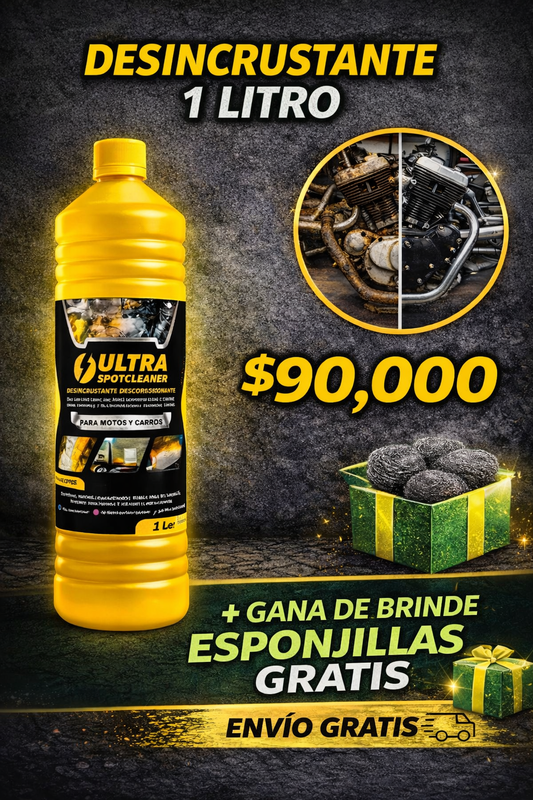 Desincrustante Desoxidante - 1 Litro - Gratis Esponjillas